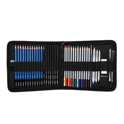 Набір професійних художніх олівців H&B, 40 предметів HB-CBPB040 фото