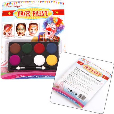 Дитячі фарби для обличчя та тіла аквагрим B0008 фото