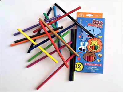 18 шт экологически чистых цветных карандашей H&B для малышей  HB-AS23 фото
