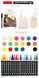 Премиум набор из 18 нетоксичных акриловых маркеров H&B и художественных аксессуаров HB-WAMP023 фото 6
